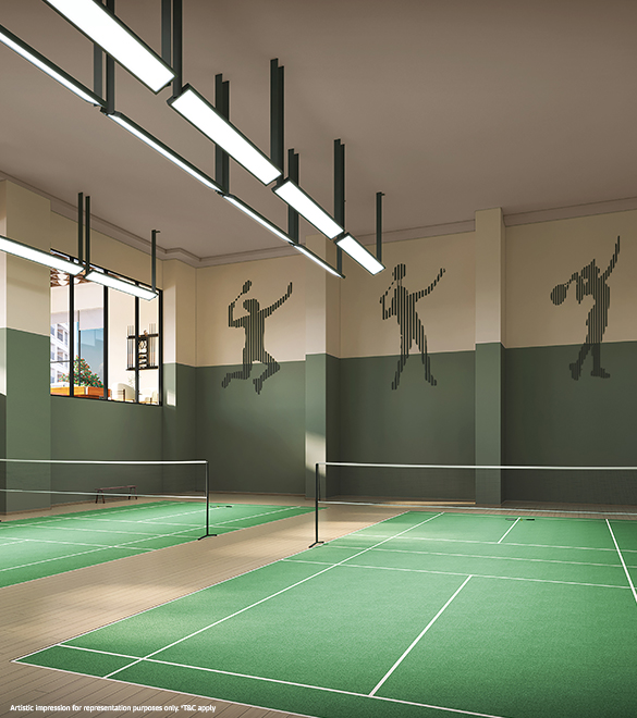 Two Badminton Courts